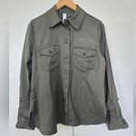 Madewell Linen blend denim shirt Size 4 Photo 4