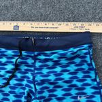 Nike  Relay Dri-fit Tight Capri Run Fast Live Fearless Size M Blue Workout Active Photo 7