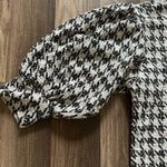 Ann Taylor  houndstooth mock neck puff sleeve shirt size XXSP Photo 2