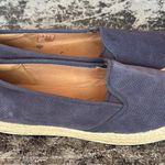 Clarks Blue Leather Espadrille Slip On Shoes Size 10 Photo 3