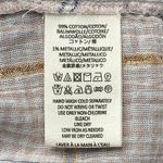 Free People  Shirt Womens XS Break My Stride Pink Plaid Metallic Striped Bohemian Photo 7