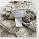 Soft Surroundings  Beige Chunky Heavy Knit‎ Hoodie Sweater Size M Photo 1
