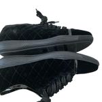 Aquatalia velvet athletic shoes black size 6 lace up fashion sneakers Photo 5