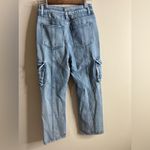 Women’s unbranded straight leg cargo jeans size 26x29 Blue Photo 1