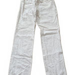 Angel Kiss Y2K  Pants Low Rise Waisted Linen Blend White Women's Size Medium Photo 0