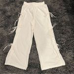 NWOT White Bow Wide Leg Pants Photo 0