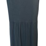 J. Jill Wearever Maxi Sheath Dress Black Jersey Sleeveless SZ M Boho Chic Casual Size M Photo 9