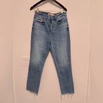 GRLFRND  The Karolina‎ High Rise Straight Jeans in Blue Photo 1