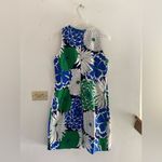 Eliza J NWT  Bahama Blue Floral Dress size 6 97% cotton Photo 3