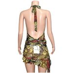 Jaded London  Mini Cindy Plunge Neck Mini Dress, Dark Romantic Cheetah, 2 (US) Photo 9