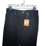 Reformation Jeans Black 90s Retro Straight Leg Ankle Snaps Women Size 31 Denim Photo 1