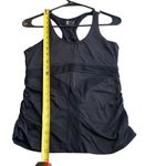 Splits59  Women’s M Bandage Racerback Athletic Tank Black Ruched Sides Shelf‎ Bra Photo 7