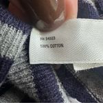 Gap  Women's Navy Blue and Gray Striped Lightweight Cardigan, Size Large Photo 7