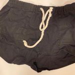 TNA Medium size shorts with cotton rope waist tie linen cotton blend black color Photo 0