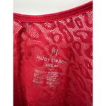 Ruby Ribbon Tank Cami Womens Size 42 Red Lace V Photo 5