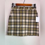 1. State NWT  Tan Windowpane Plaid Y2K Preppy Mini Pencil Skirt 0 Photo 1