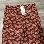 ZARA Women The Jasmine Bohemian Pant High Rise Wide Leg Size L MISSING BUTTON Photo 7