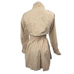 Gap  Beige Long Sleeve Mock Neck Belted Double Breasted Trench Coat Jacket Size S Photo 2