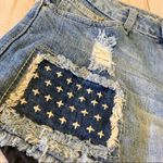 Rue 21 - Distressed Denim Patriotic Jeans 7/8 Photo 3