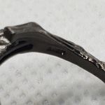 Sterling Silver Gray, Red, & White Floral Ring (6) Gray Photo 10