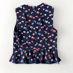 Rebecca Taylor  Women Size‎ 0 Sakura Floral Blue Top Silk Blend Photo 5