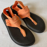 Sanuk ‎ Yoga Sling Sandals Thong Strappy Comfort Casual Orange Size 9 Photo 0