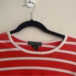 Ralph Lauren Lauren Active  Orange White Striped Crew Neck Short Sleeve Shirt Photo 1