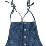 Torrid NWT 5 Inch Lightweight Denim Shortalls Sz 18 Blue Summer Cute Festival Photo 4