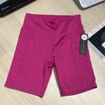Bally Total Fitness  fuchsia red bike shorts, size medium, new Photo 0
