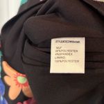 Dee Elly  Black Floral Strapless‎ Dress Size Small Photo 7