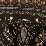 Forever 21 Black paisley boho crochet festival top Size Small Photo 5