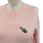Aritzia Artizia Sunday Best Abby Dinosaur Sweater Wool Alpaca Pink Size Small‎ Photo 2