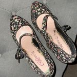 CeCe Y2K  Lamour wood heels chunky ditzy floral Photo 6