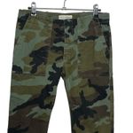 Nili Lotan Jenna Pants Green Camouflage Cropped Slim Fit Mid Rise Women Size 2 Photo 2