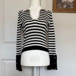 Anthropologie Maeve bell sleeve polo Cream Sweater XS Photo 1