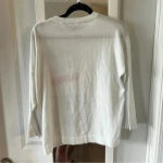 Love moschino  big love logo oversized jumper in white Photo 7