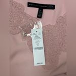 White House | Black Market NEW WHBM Lace Trim Split Sleeve Blouse Goddess Pink Women’s 0 Barbie Softcore Photo 7