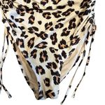 Kona Sol Kona‎ Sol Leopard Print One Piece Swimsuit Adjustable Ruched Sides Size L Photo 12