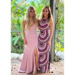 Dusty Pink Crepe Gown Photo 3