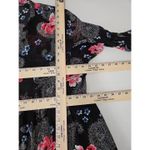 Torrid Top Hi Lo Button Front Roll Tab Sleeve Paisley And Floral Size 2 us 18 Photo 7