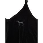 Victoria's Secret  PINK Black Velvet Cami Tank Top Size Oversized Medium‎ Y2K Photo 5