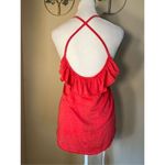 Chaser NWT!  Pinkish Red Strappy Cross Back Linen Blend Tank Medium Photo 1