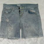 Mossimo Supply Co. Light Blue Distressed Jean Shorts Size 25 Photo 0