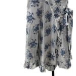 Athena Procopiou Size 2 French Fairytale Ruffle Wrap Dress Blue White Floral Photo 4
