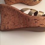 Steve Madden  Gold Wedge Cork Sandals Photo 4
