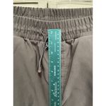 D/SET Active Cargo Pants Elastic/Tie Waist Size XL Pockets Lined Cord Hem Heavy Gray Photo 1