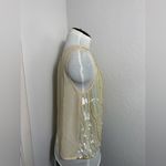 Sundance  NWT white, gold, green, sequins and beaded Gatsby sleeveless top M Photo 3