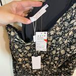 ASTR  the label Santorini Midi Dress in Black & Taupe Multi One Shoulder L NWT Photo 7