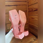 Jeffrey Campbell NWOT Jamm 3 Jelly Block Heel in Coral with square toe 9 Photo 5