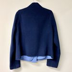 Escada Sport Wool Cashmere Blend Long Sleeve Blazer Jacket Navy Women 42 / 12 Blue Photo 1